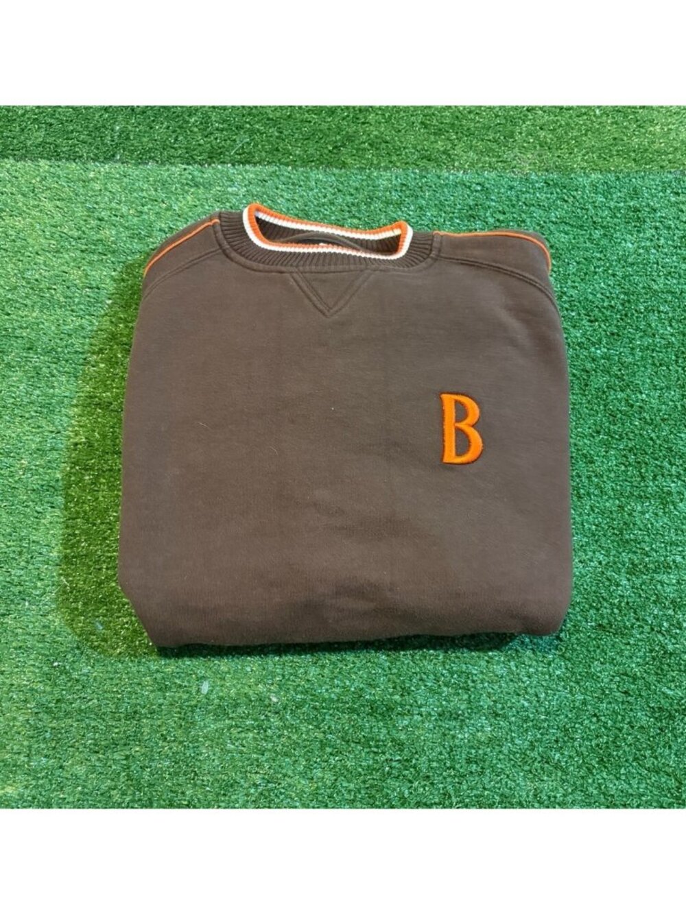 Vintage Cleveland Browns sweatshirt mens large brown puma y2k crewneck thick